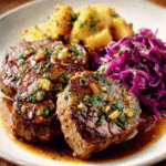 Keto Sauerbraten mit Rotkohl