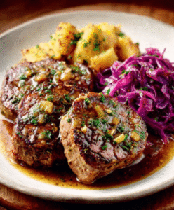 Keto Sauerbraten mit Rotkohl
