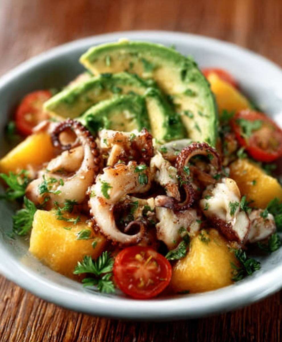 Keto-Tintenfisch-Salat mit Avocado und Limette: Unwiderstehlich lecker!