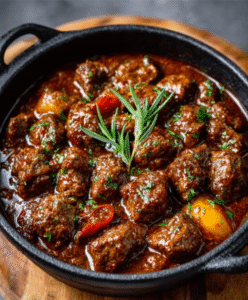 Keto Wacholder-Rindergulasch