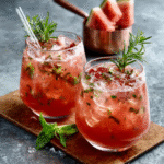 Keto Wassermelonen-Rosmarin-Eistee