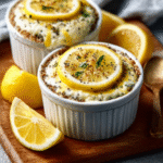 Keto Zitronen-Mohn-Kuchen im Glas