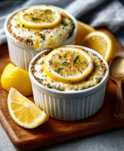 Keto Zitronen-Mohn-Kuchen im Glas