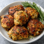 Knusprige Keto-Hähnchenkeulen mit Parmesan-Kruste