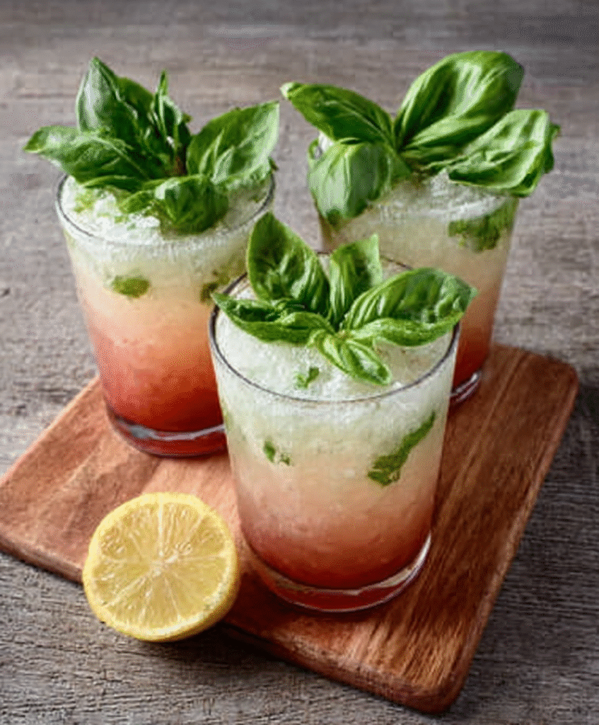 Rhabarber-Basilikum-Limonade (Keto): Erfrischend und gesund! 4 Current image: Rhabarber-Basilikum-Limonade (Keto)