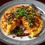Scharfes Keto-Kimchi-Omelett mit Sesam