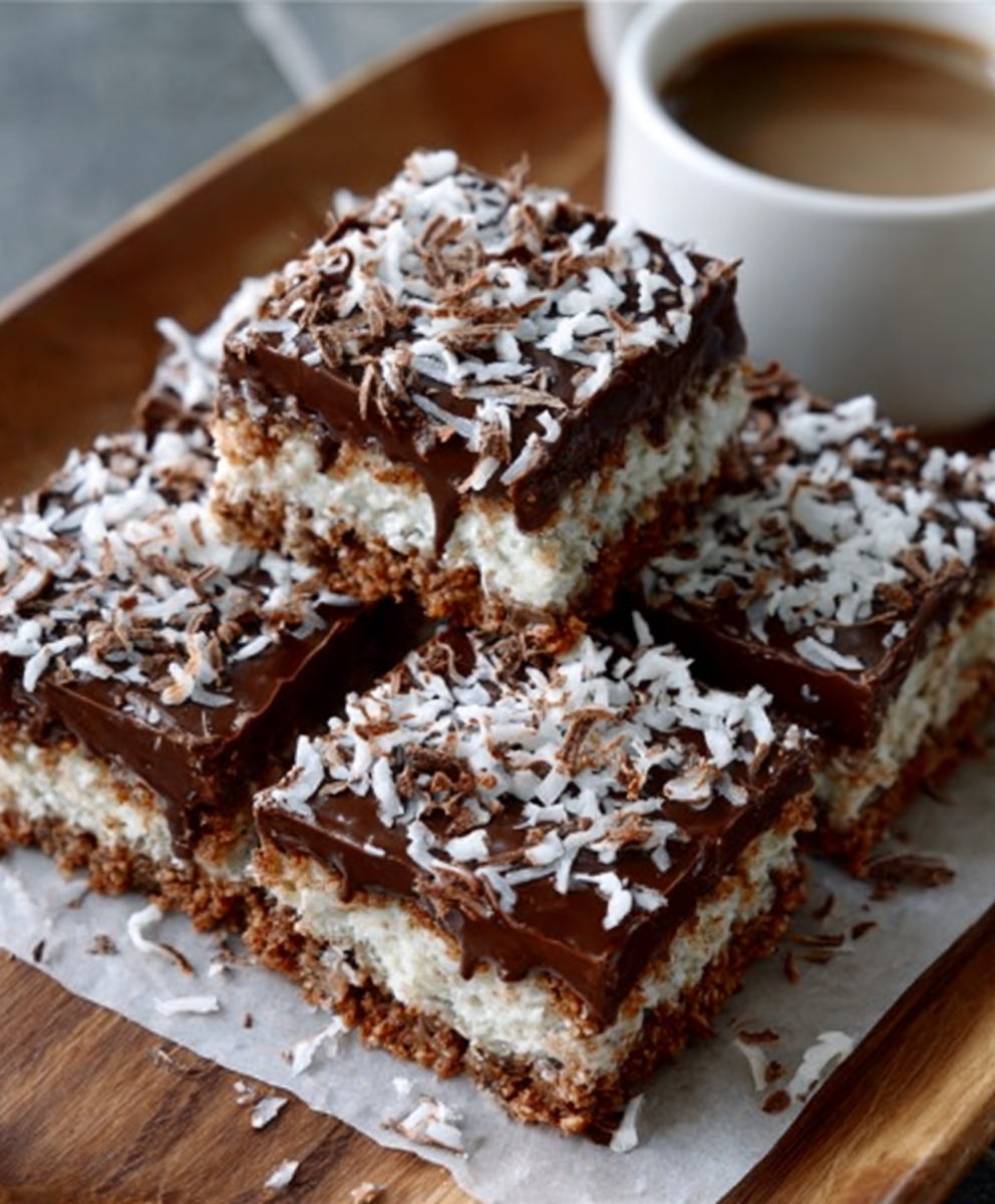 Schoko-Kokos-Riegel ohne Backen – Ein Genuss, den Sie lieben werden!