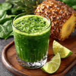 Spinat-Ananas-Collagen-Drink