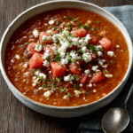 Wassermelonen-Gazpacho mit Feta