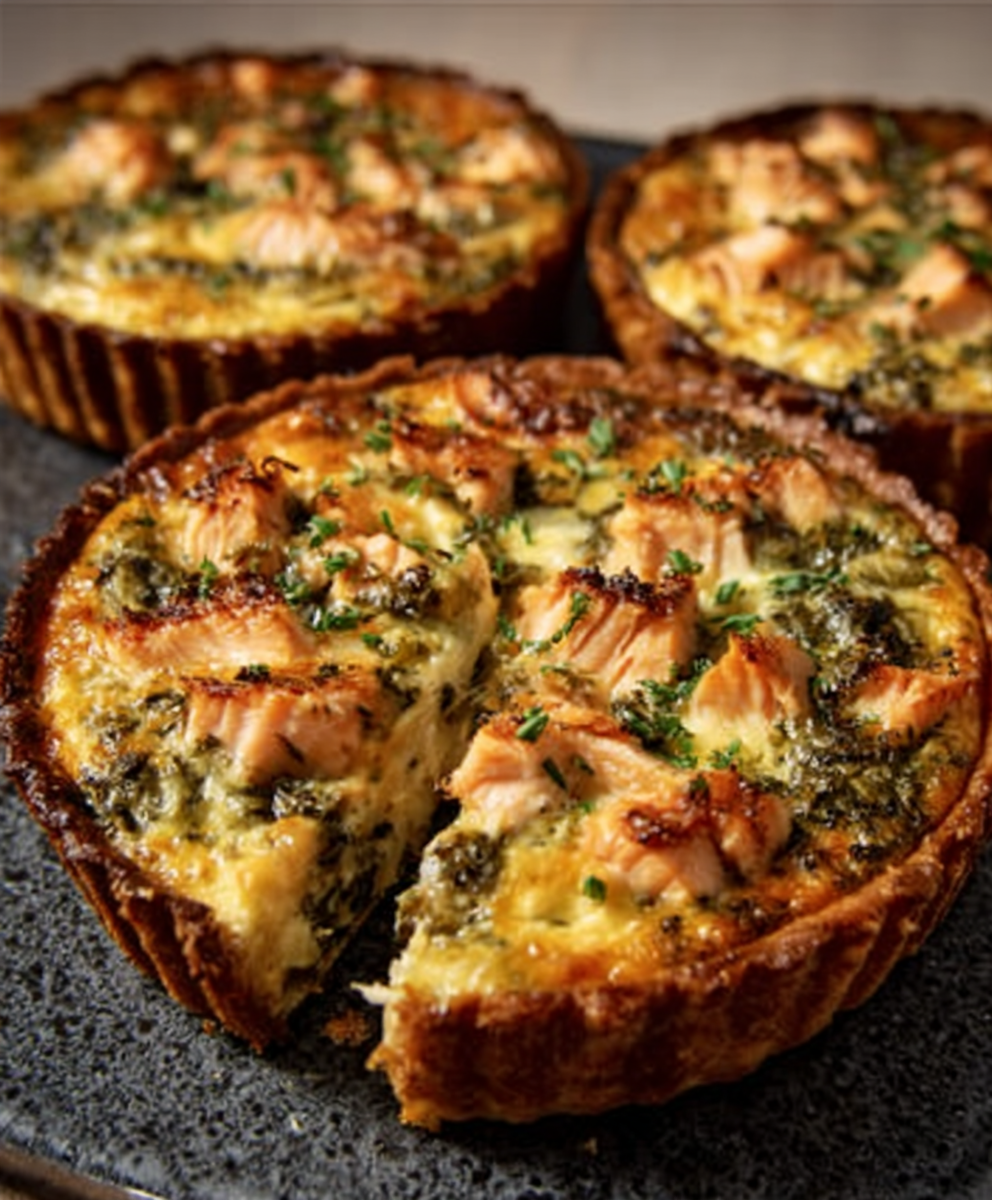 Keto Räucherforellen-Tarte mit Mandelboden – Ein Genuss!