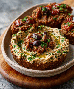 Chia-Feta Tomaten Cups with Olive Tapenade