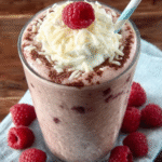 Coconut Raspberry Keto Eiskaffee Shake