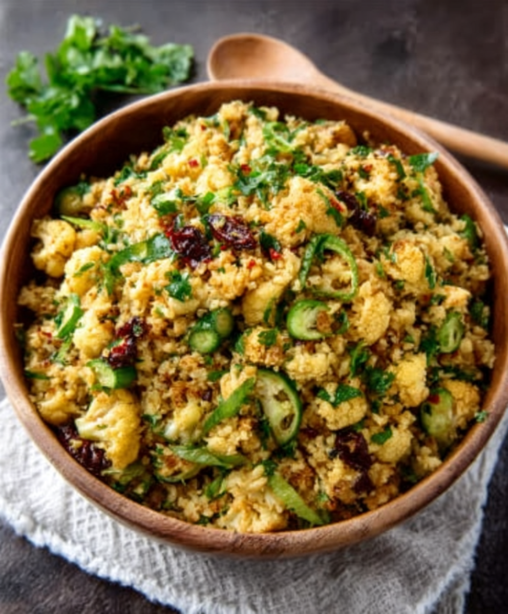 Cold Cauliflower-Curry Rice Salad (No Grains!) – Entdecke das köstlichste Rezept!