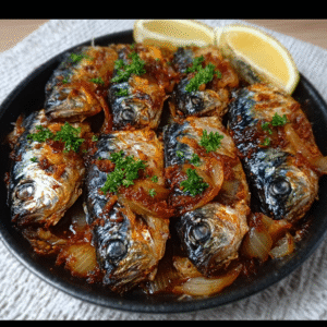 Gebackene Sardinen mit kanarischer Marinade – keto in 12 Minuten