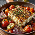 Gebackener Feta mit Gemüse