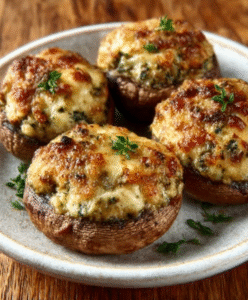 Gefüllte Champignons (Low Carb)