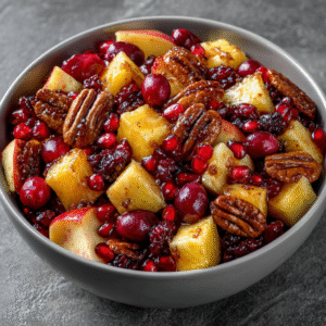 Herbstlicher Beeren-Nuss-Salat für Feiertage (Keto-Version)