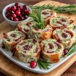 Herzhafte Cranberry-Röllchen zu Weihnachten – Keto-Wrap-Version