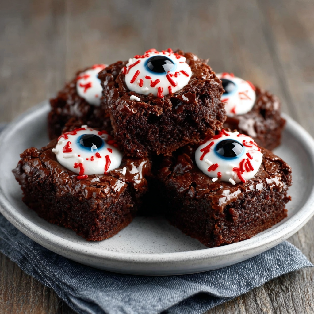 Keto-Augen-Brownies (Gruselig & Zuckerfrei) für Halloween!