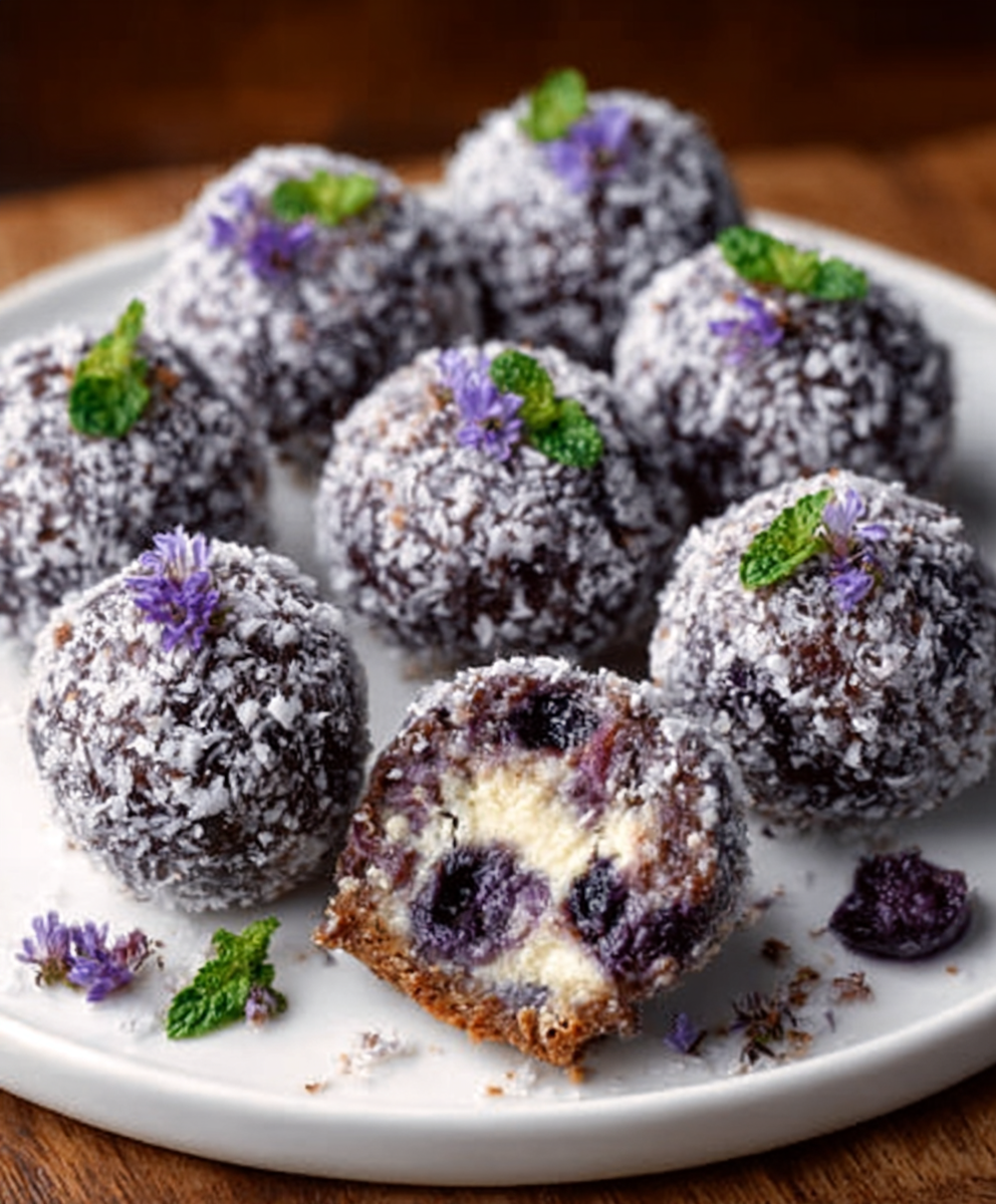 Keto Blaubeer-Cheesecake Bällchen: Einfach unwiderstehlich!