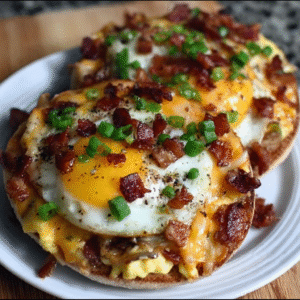 Keto-Frühstückspizza auf English Muffin-Alternative