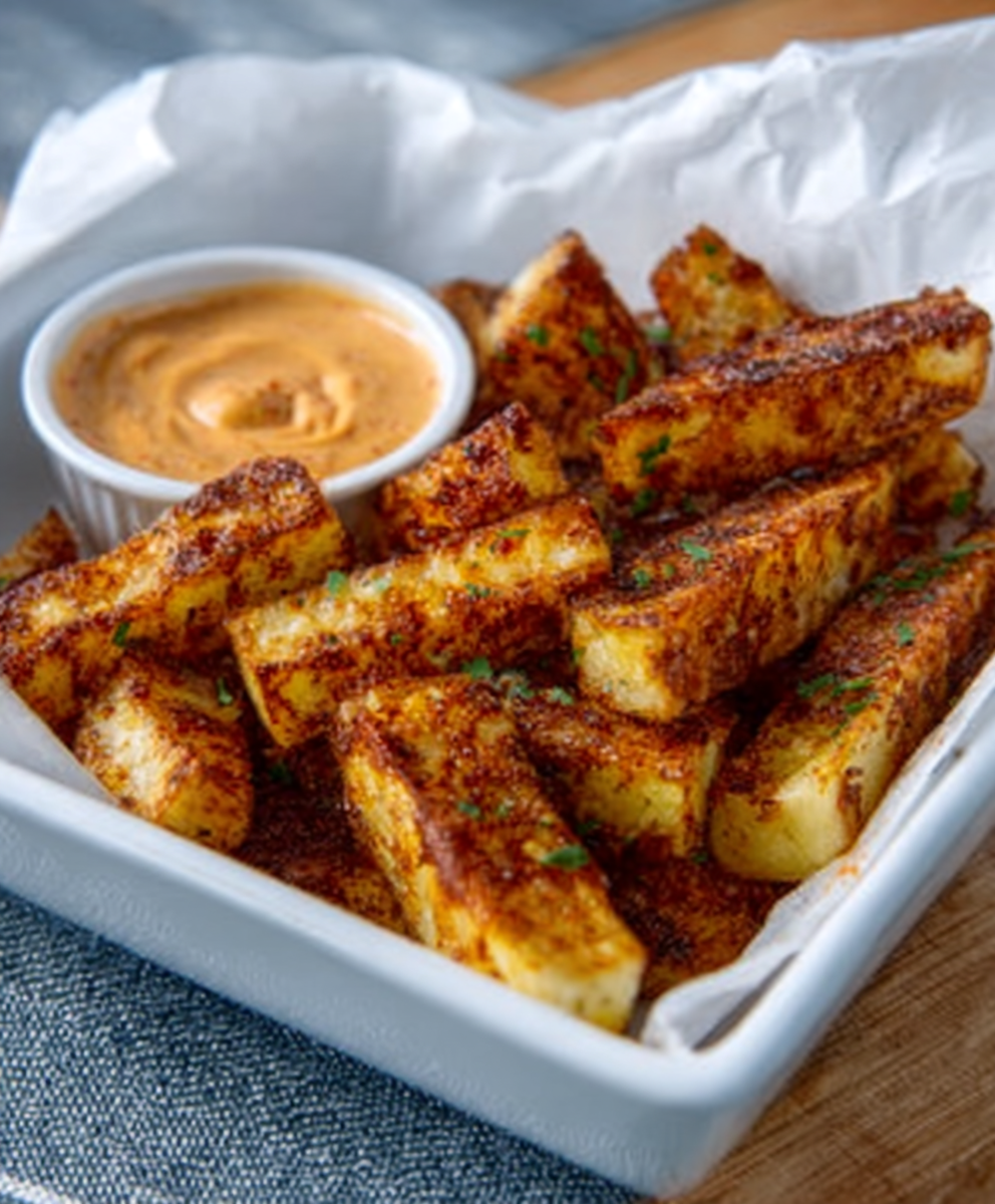 Keto Kohlrabi Pommes mit Paprika Aioli: So lecker und gesund!