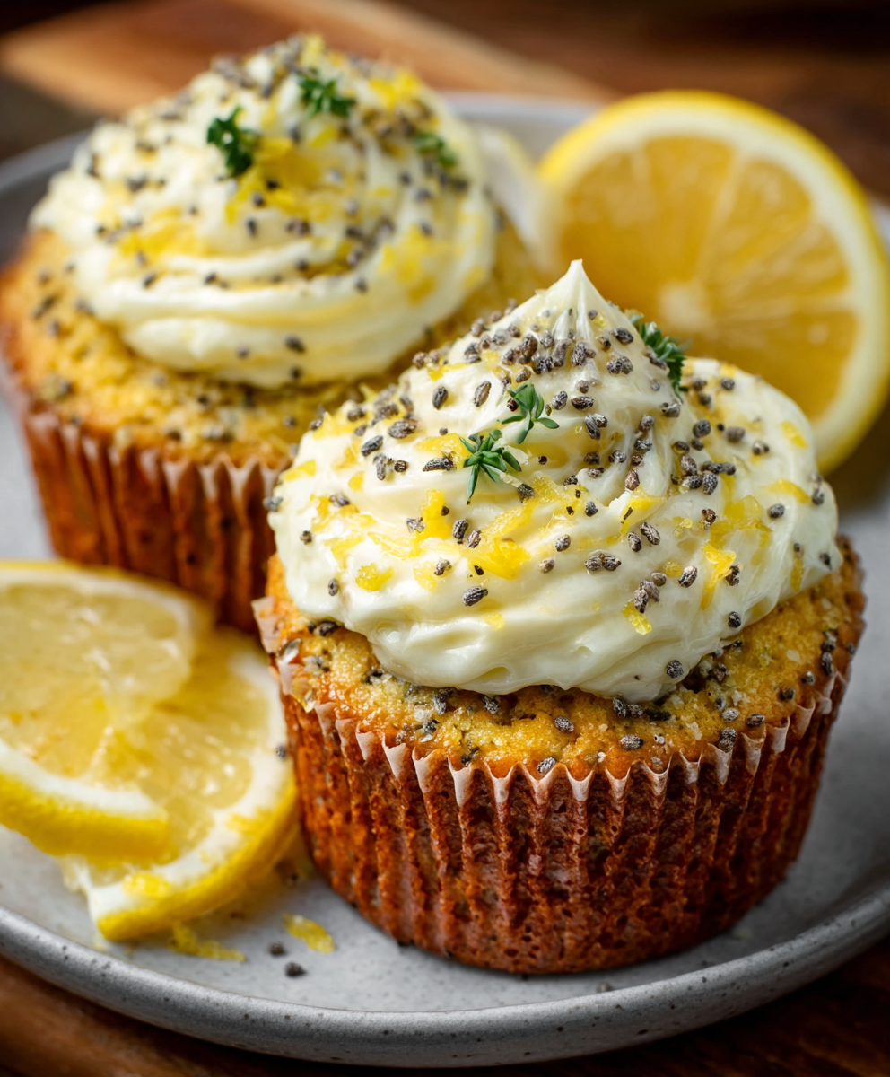 Keto Mohn-Zitronen Cupcakes: Süß und ohne Zucker!