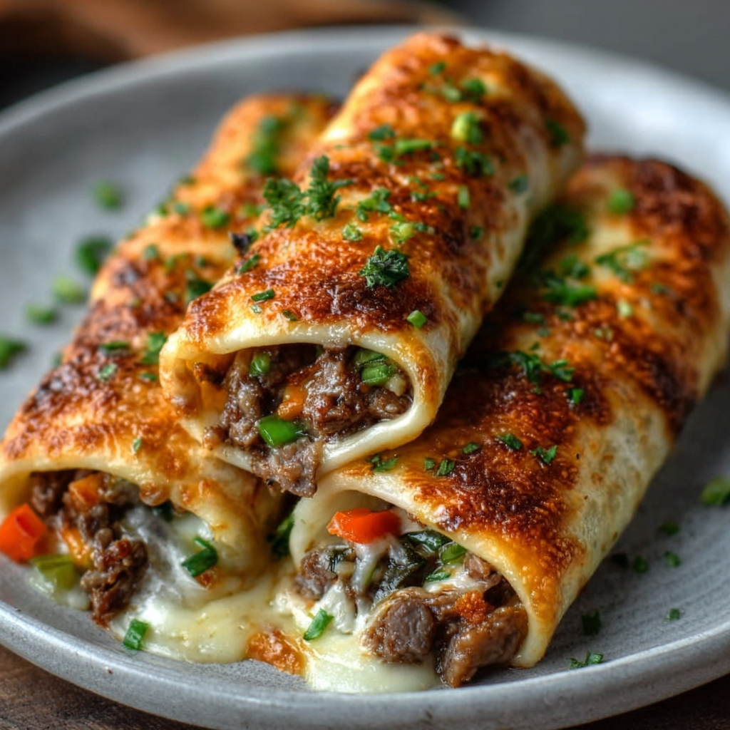 ketodiat 8 Keto-Philly-Cheesesteak-Röllchen: So lecker und einfach!