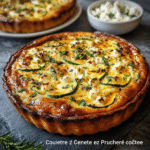 Keto-Quiche ohne Boden mit Zucchini & Ziegenkäse