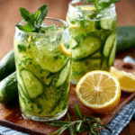 Keto-friendly Gurken-Minz Limo (No Sugar)