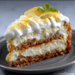 Kühler Zitronen-Joghurt-Kuchen (Keto, ohne Backen, 4 Zutaten)