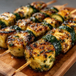 Knoblauch-Zucchini-Spieße – Gegrillte Low-Carb-Delikatesse