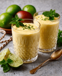 Mango-Limetten-Lassi (zuckerfrei)