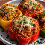 Wurstsalat-Stuffed Bell Peppers (No Potatoes)