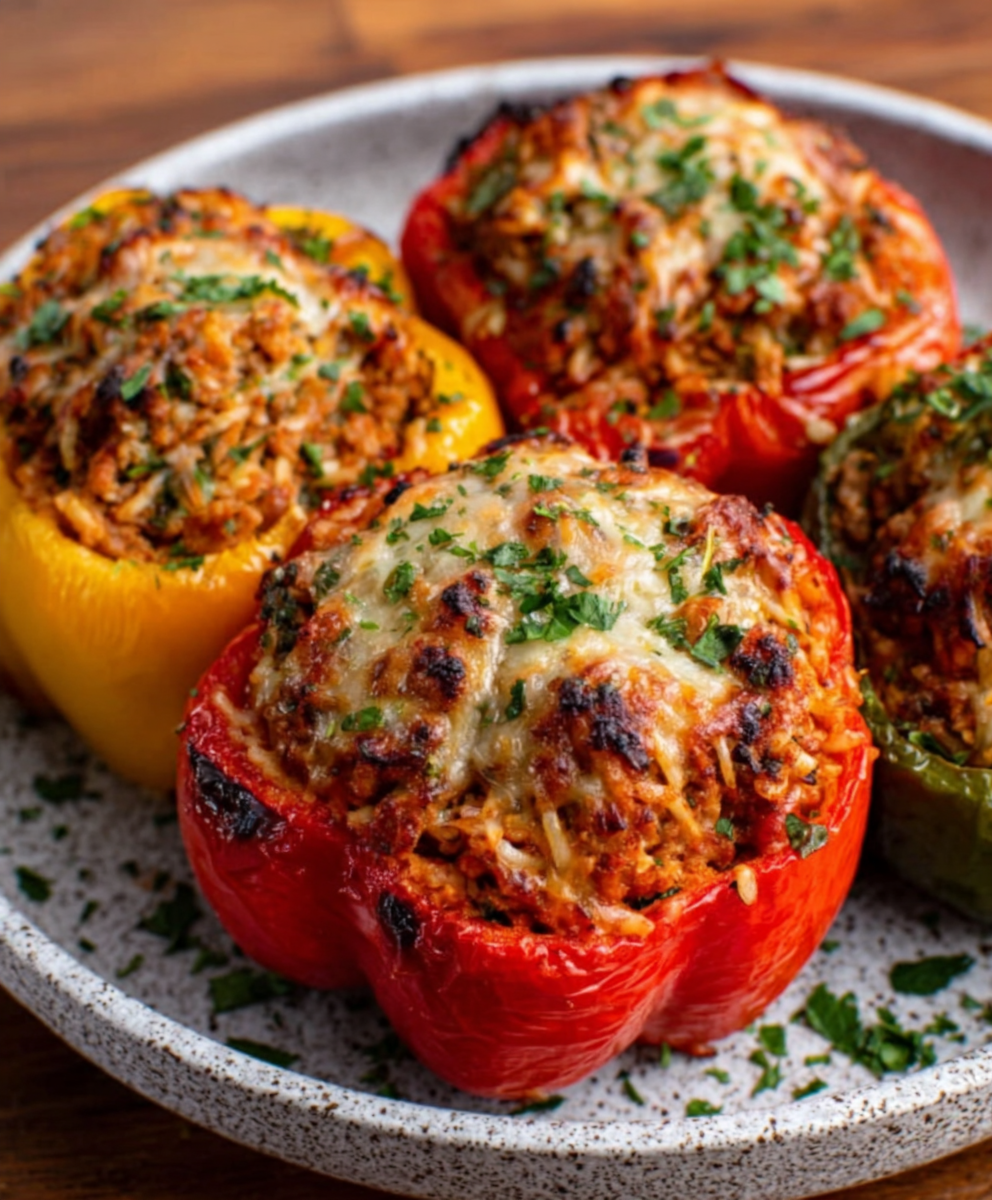 Wurstsalat-Gefüllte Paprika ohne Kartoffeln für jeden Anlass!