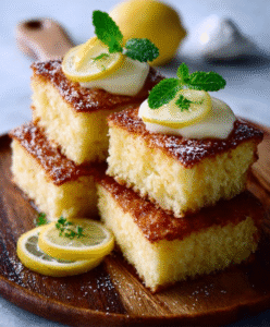 Zitronenschnitten (Low Carb)