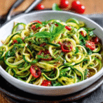 Zucchininudeln mit Bärlauchpesto