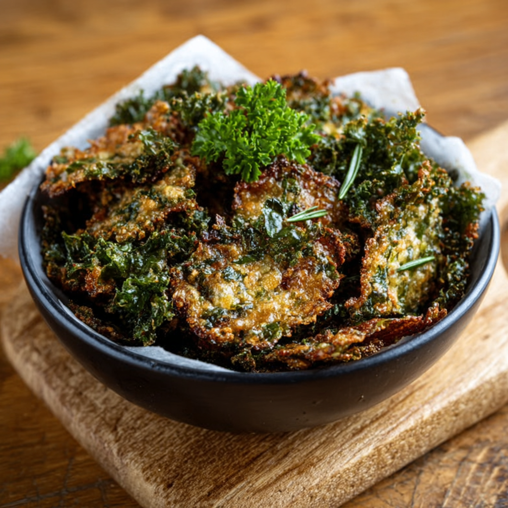 Grünkohlchips als Keto-Snack: gesund und lecker!