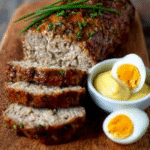Keto Leberkäse Loaf with Mustard Dip
