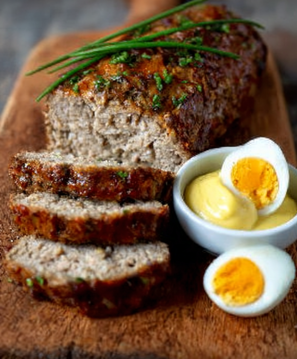 Keto Leberkäse Loaf mit Senfdip: Einfach lecker genießen!