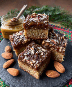 Keto Lebkuchen Bars (Spiced Almond Cookies)