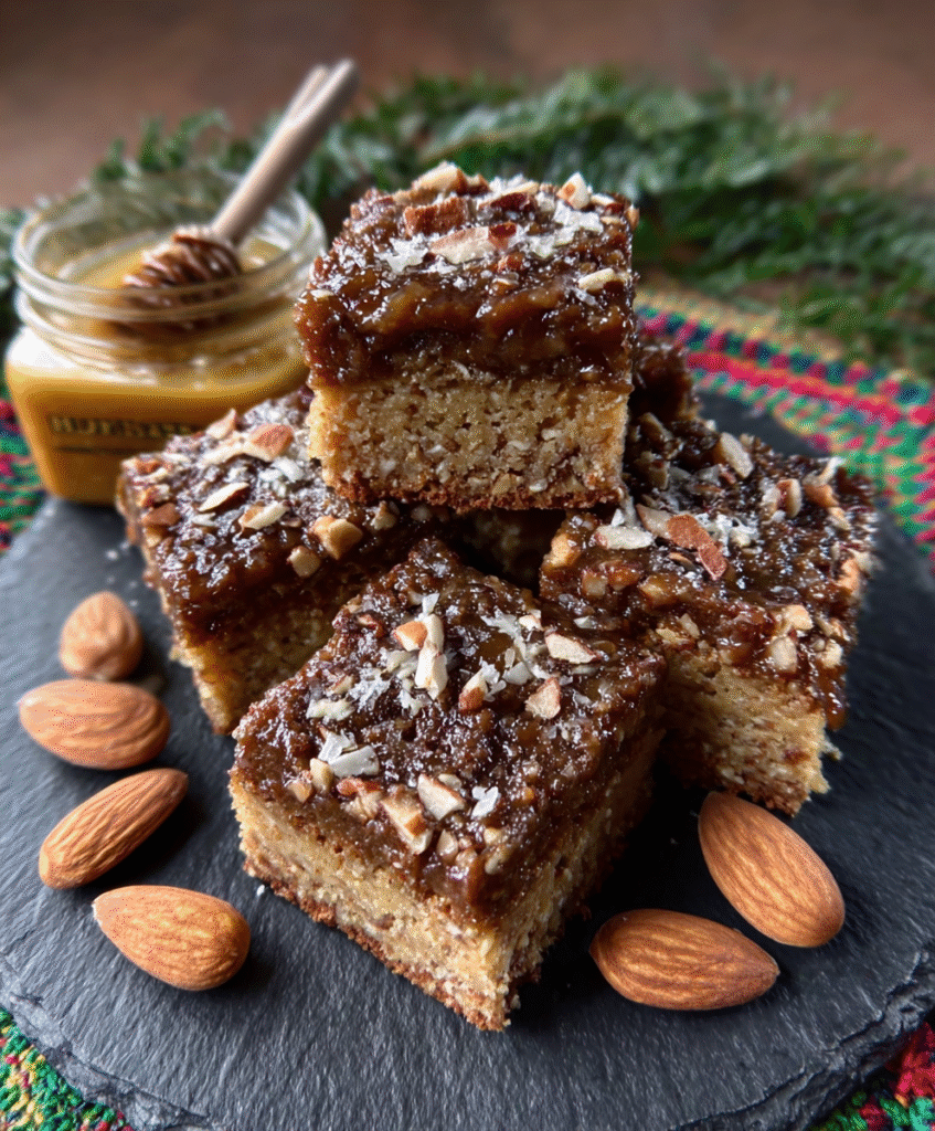 Keto Lebkuchen Bars (Spiced Almond Cookies)