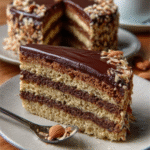 Keto Prinzregententorte (Layered Chocolate Almond Cake)