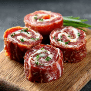 Keto Salami-Röllchen