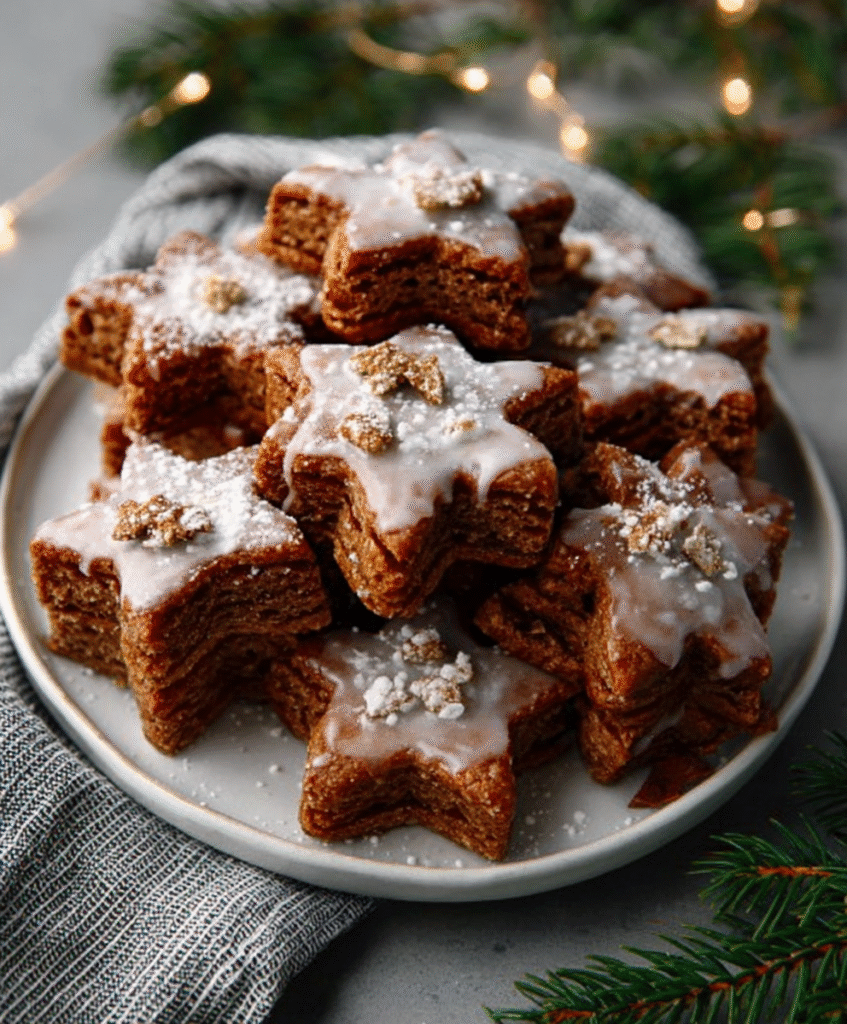 Keto Zimtsterne Cookies (Cinnamon Stars, Sugar-Free)