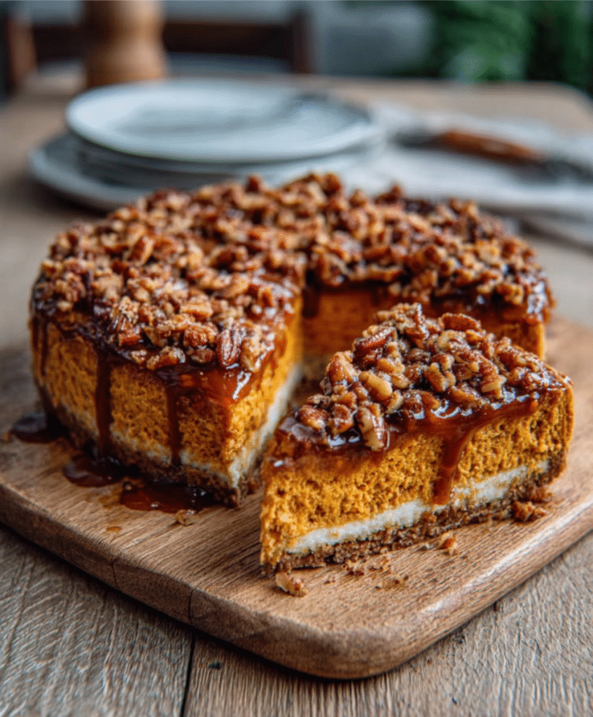 Kürbis-Pekannuss-Kuchen