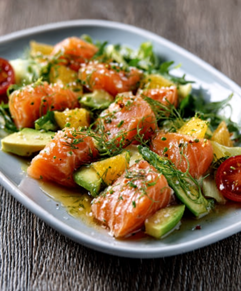 Lachs-Dill-Avocado-Salat: Frisch für jedes Fest!
