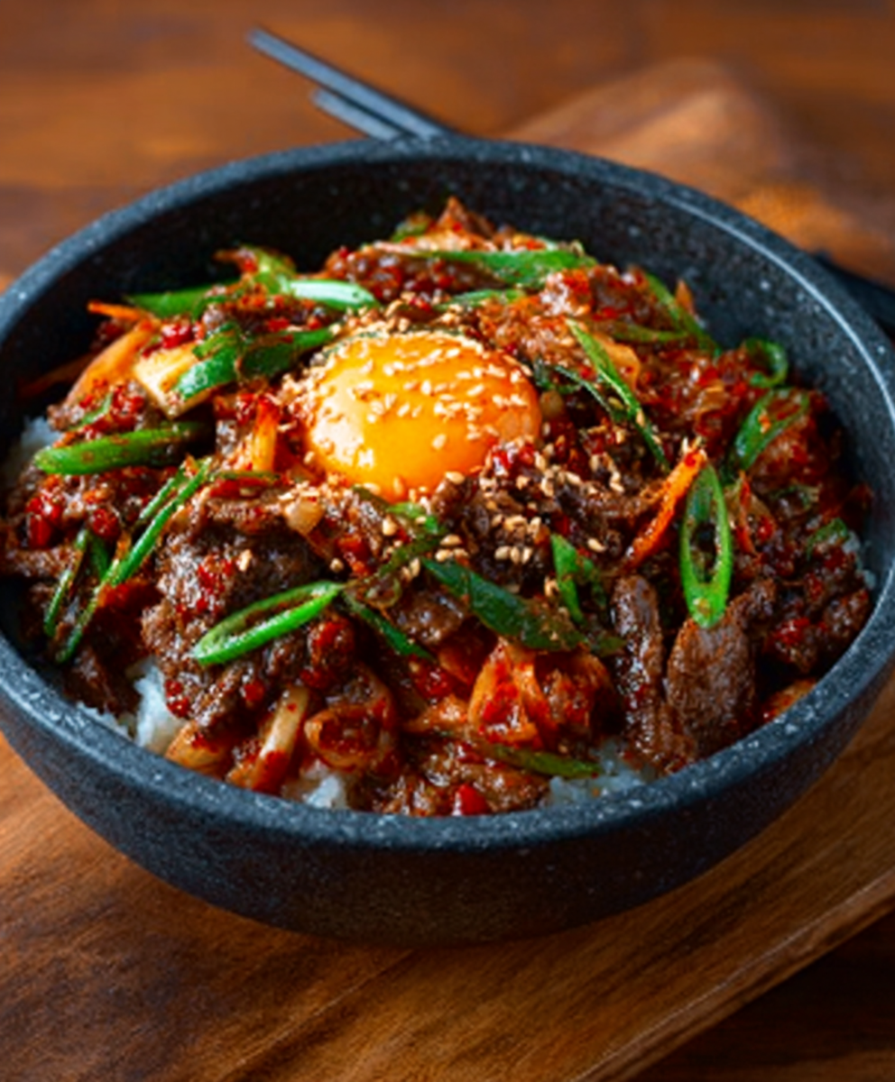 Rindfleisch-Kimchi: Entdecke das würzige Fusion-Gericht!