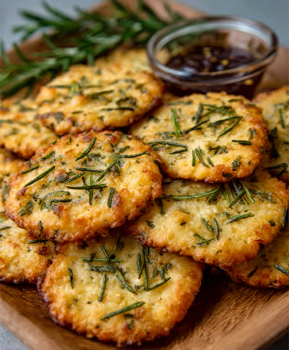 Rosmarin-Parmesan-Cracker: Perfekter Snack für Feinschmecker!
