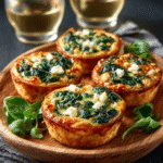 Spinat-Ziegenkäse-Miniquiches